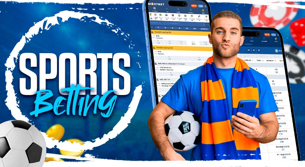 Sports betting in the Mostbet mobile app.