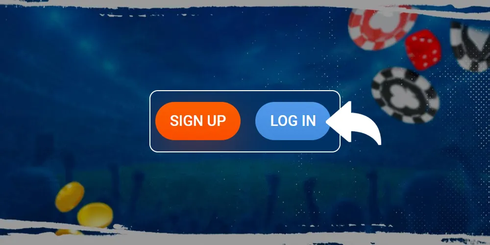 The button in the upper corner is for registration.